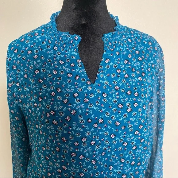 Time and Tru Blue A-line Long Sleeve Dress - Picture 10 of 12